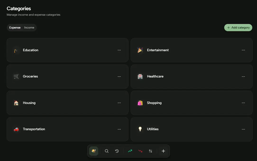 Organiza ingresos y gastos a tu manera